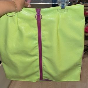 Lime green skirt